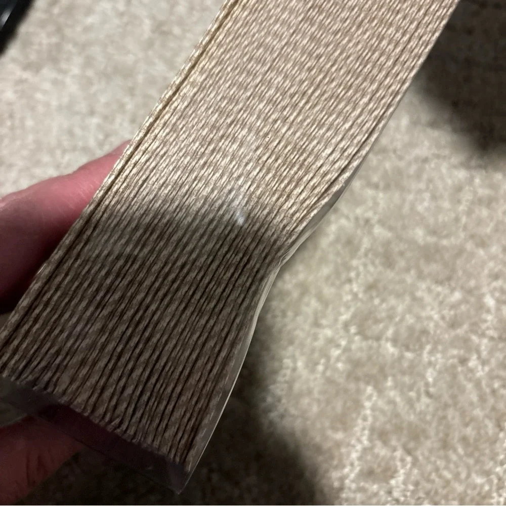 Caspari Guest Napkins Airlaid Initial K Jute Natural Paper Linen